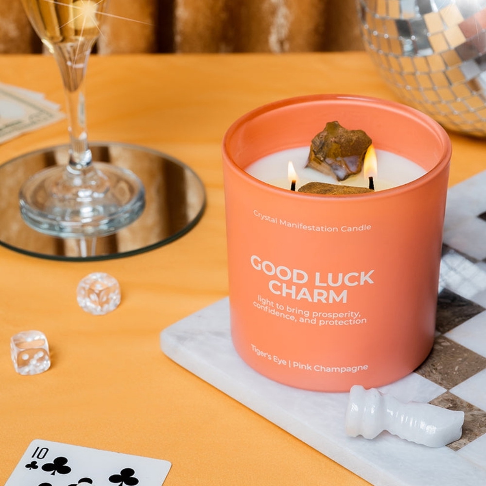 Crystal Manifestation Candle